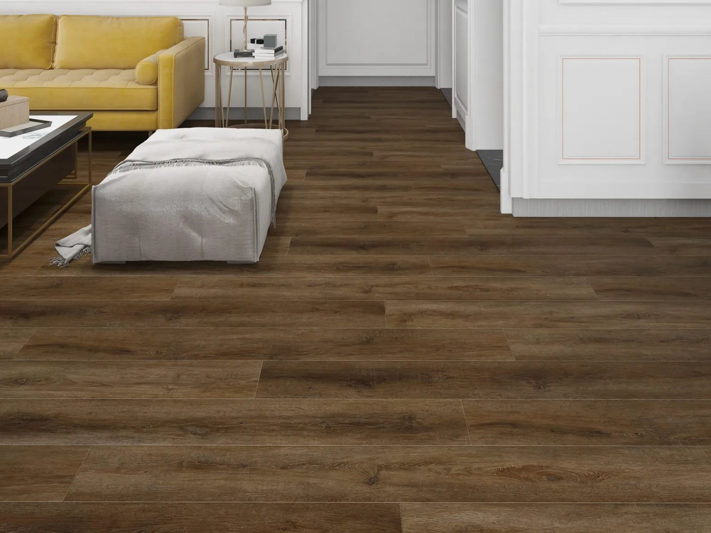 HARPER Bruno Oak 22 MIL 9x48 Waterproof Click Lock Luxury Vinyl Plank Flooring (21.45 sq. ft./case) Bruno Oak