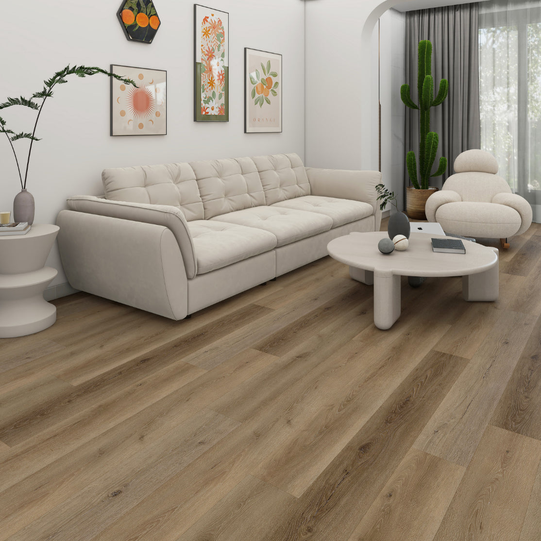 MONTCLAIR Preston Oak 22 MIL Waterproof Click Lock Luxury Vinyl Plank Flooring (19.02 sq. ft./case) Preston