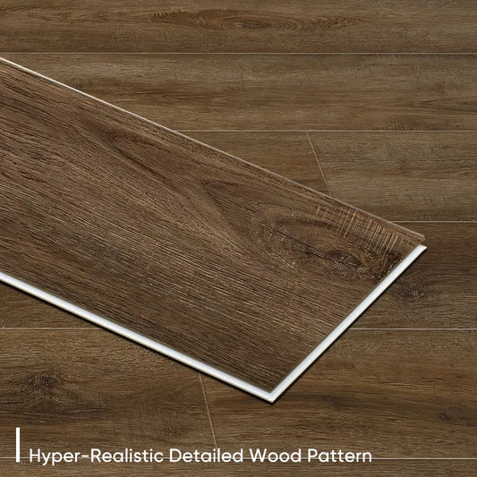 HARPER  Bruno Oak 22 MIL 9x48 Waterproof Click Lock Luxury Vinyl Plank Flooring (21.45 sq. ft./case) Bruno Oak