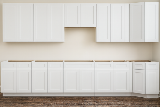 White Shaker Wall Solid Plywood cabinet