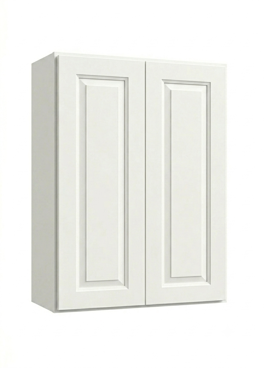 White Forest Kitchen Cabinet – Solid Wood, Soft-Close, Ready-to-Install (W2 Series)