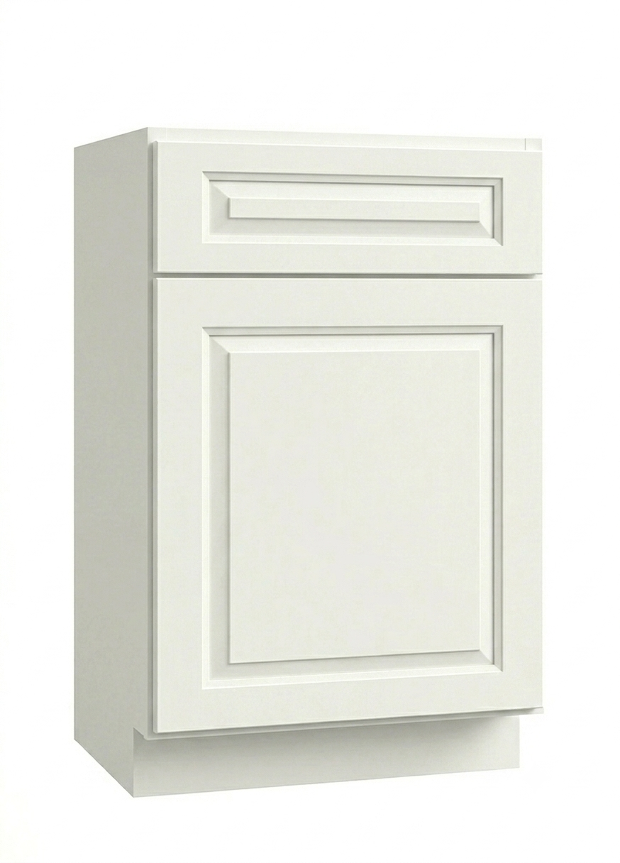 White Forest Kitchen Cabinet – Solid Wood, Soft-Close, Ready-to-Install (W2 Series)