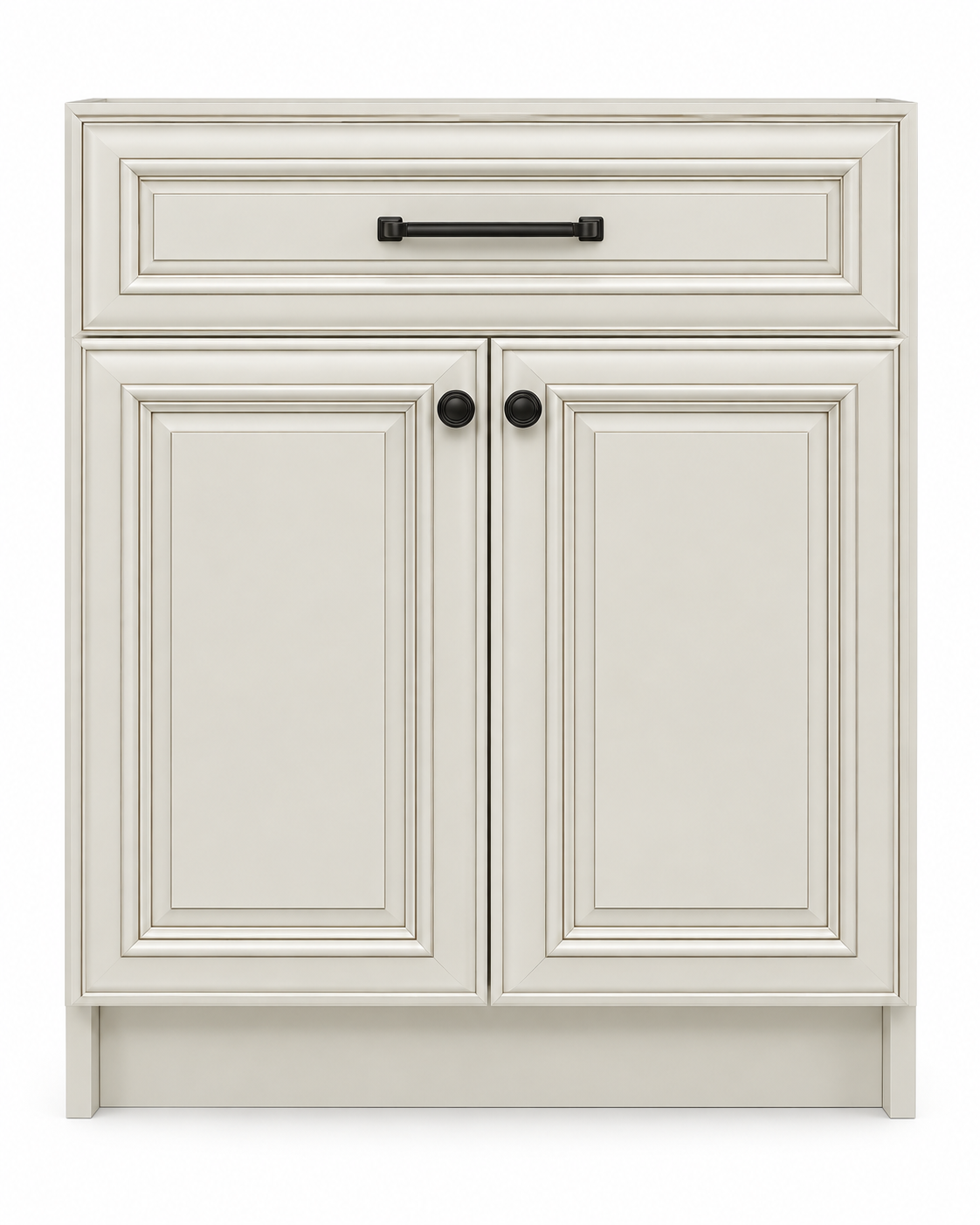 Pearl White solid wood kitchen cabinet with soft-close doors – Fino Surfaces
