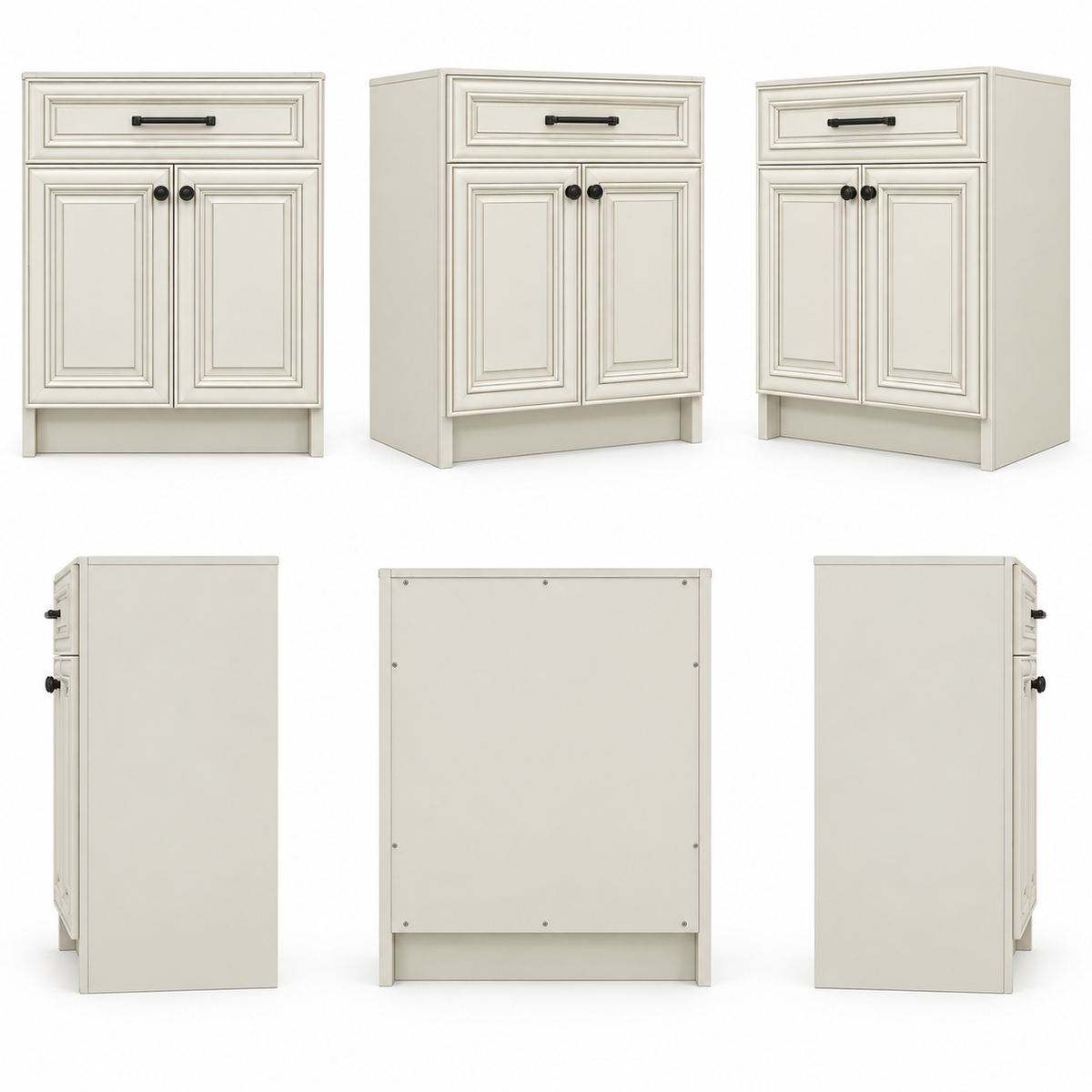 Pearl White shaker kitchen cabinet finish – Fino Surfaces