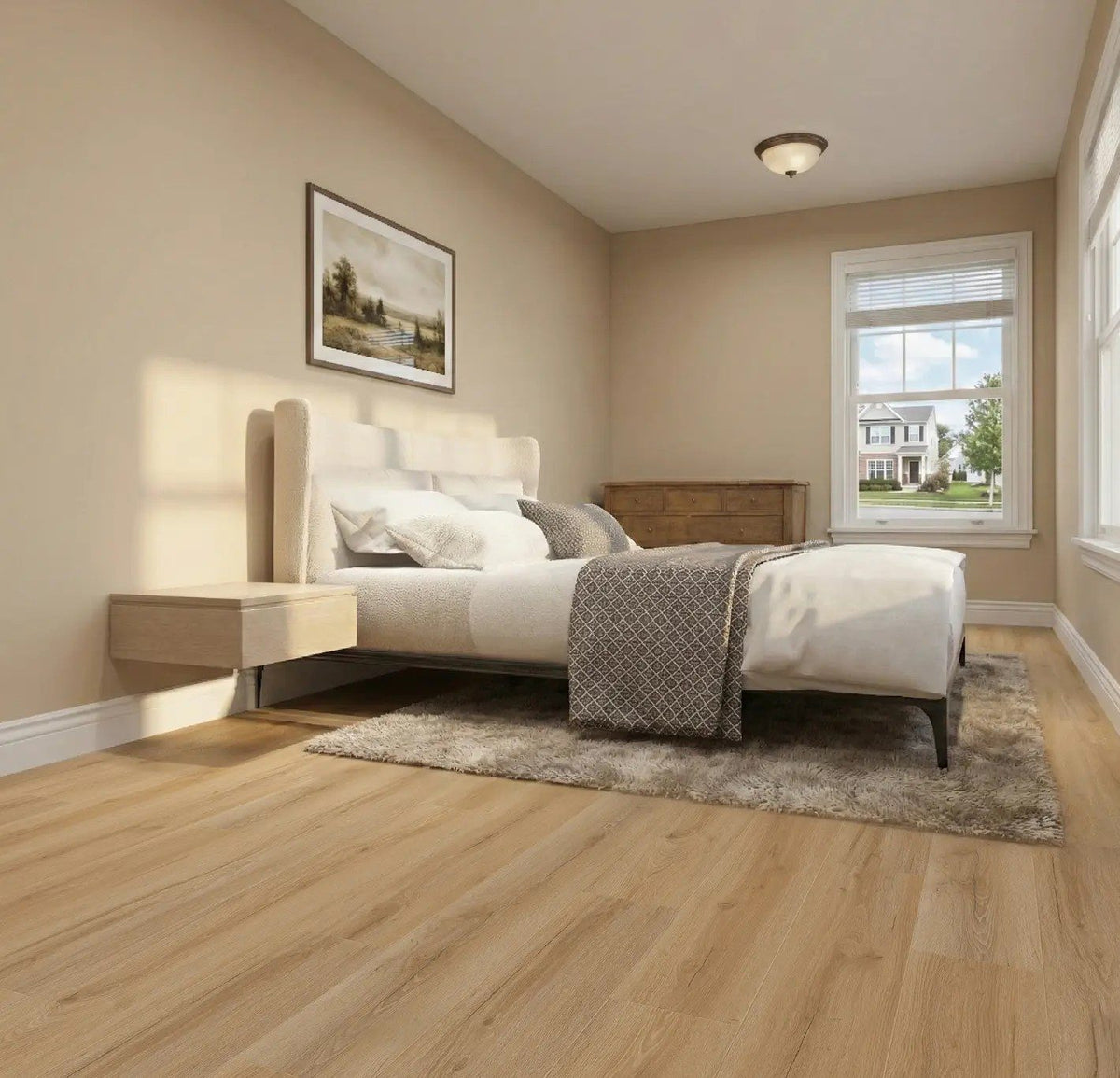 Montclair Durban Oak SPC vinyl plank flooring by FINO Surfaces